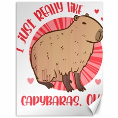 Capybara Art T- Shirt I Just Really Like Capybaras O K  T- Shirt Yoga Reflexion Pose T- Shirtyoga Reflexion Pose T- Shirt Canvas 36  x 48 