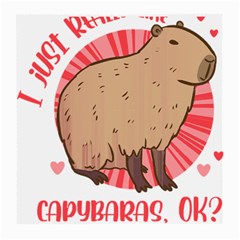 Capybara Art T- Shirt I Just Really Like Capybaras O K  T- Shirt Yoga Reflexion Pose T- Shirtyoga Reflexion Pose T- Shirt Medium Glasses Cloth