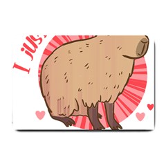 Capybara Art T- Shirt I Just Really Like Capybaras O K  T- Shirt Yoga Reflexion Pose T- Shirtyoga Reflexion Pose T- Shirt Small Doormat