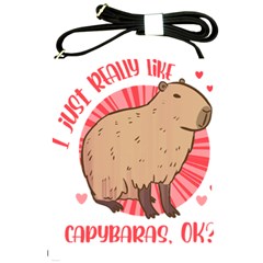 Capybara Art T- Shirt I Just Really Like Capybaras O K  T- Shirt Yoga Reflexion Pose T- Shirtyoga Reflexion Pose T- Shirt Shoulder Sling Bag