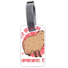 Capybara Art T- Shirt I Just Really Like Capybaras O K  T- Shirt Yoga Reflexion Pose T- Shirtyoga Reflexion Pose T- Shirt Luggage Tag (one side)