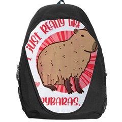 Capybara Art T- Shirt I Just Really Like Capybaras O K  T- Shirt Yoga Reflexion Pose T- Shirtyoga Reflexion Pose T- Shirt Backpack Bag