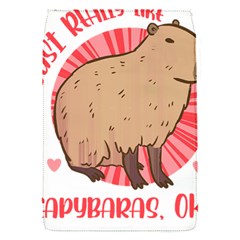 Capybara Art T- Shirt I Just Really Like Capybaras O K  T- Shirt Yoga Reflexion Pose T- Shirtyoga Reflexion Pose T- Shirt Removable Flap Cover (S)