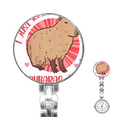 Capybara Art T- Shirt I Just Really Like Capybaras O K  T- Shirt Yoga Reflexion Pose T- Shirtyoga Reflexion Pose T- Shirt Stainless Steel Nurses Watch