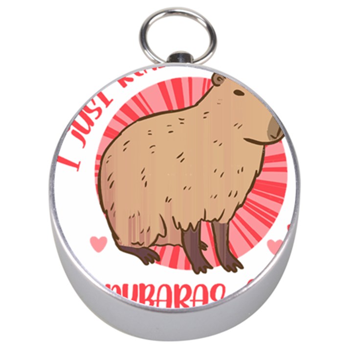 Capybara Art T- Shirt I Just Really Like Capybaras O K  T- Shirt Yoga Reflexion Pose T- Shirtyoga Reflexion Pose T- Shirt Silver Compasses