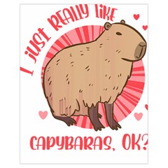 Capybara Art T- Shirt I Just Really Like Capybaras O K  T- Shirt Yoga Reflexion Pose T- Shirtyoga Reflexion Pose T- Shirt Drawstring Bag (Small)