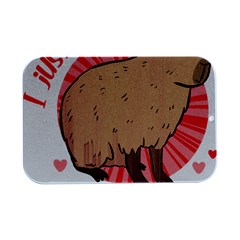 Capybara Art T- Shirt I Just Really Like Capybaras O K  T- Shirt Yoga Reflexion Pose T- Shirtyoga Reflexion Pose T- Shirt Open Lid Metal Box (Silver)  