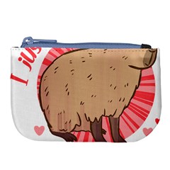 Capybara Art T- Shirt I Just Really Like Capybaras O K  T- Shirt Yoga Reflexion Pose T- Shirtyoga Reflexion Pose T- Shirt Large Coin Purse