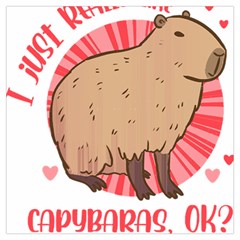 Capybara Art T- Shirt I Just Really Like Capybaras O K  T- Shirt Yoga Reflexion Pose T- Shirtyoga Reflexion Pose T- Shirt Lightweight Scarf 