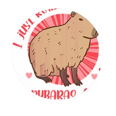 Capybara Art T- Shirt I Just Really Like Capybaras O K  T- Shirt Yoga Reflexion Pose T- Shirtyoga Reflexion Pose T- Shirt Mini Round Pill Box (Pack of 3)