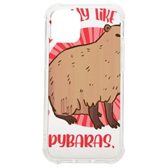 Capybara Art T- Shirt I Just Really Like Capybaras O K  T- Shirt Yoga Reflexion Pose T- Shirtyoga Reflexion Pose T- Shirt iPhone 12 mini TPU UV Print Case	