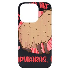 Capybara Art T- Shirt I Just Really Like Capybaras O K  T- Shirt Yoga Reflexion Pose T- Shirtyoga Reflexion Pose T- Shirt iPhone 14 Pro Black UV Print Case