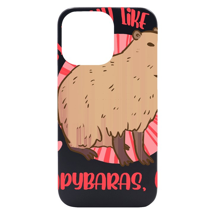 Capybara Art T- Shirt I Just Really Like Capybaras O K  T- Shirt Yoga Reflexion Pose T- Shirtyoga Reflexion Pose T- Shirt iPhone 14 Pro Max Black UV Print Case