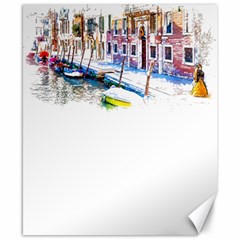 Venice T- Shirt Venice Voyage Art Digital Painting Watercolor Discovery T- Shirt (4) Canvas 8  X 10  by ZUXUMI