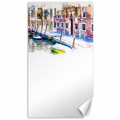 Venice T- Shirt Venice Voyage Art Digital Painting Watercolor Discovery T- Shirt (4) Canvas 40  X 72  by ZUXUMI