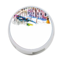 Venice T- Shirt Venice Voyage Art Digital Painting Watercolor Discovery T- Shirt (4) 4-port Usb Hub (two Sides) by ZUXUMI