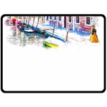 Venice T- Shirt Venice Voyage Art Digital Painting Watercolor Discovery T- Shirt (4) Two Sides Fleece Blanket (Large) 80 x60  Blanket Front