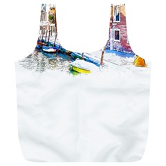 Venice T- Shirt Venice Voyage Art Digital Painting Watercolor Discovery T- Shirt (4) Full Print Recycle Bag (xl) by ZUXUMI