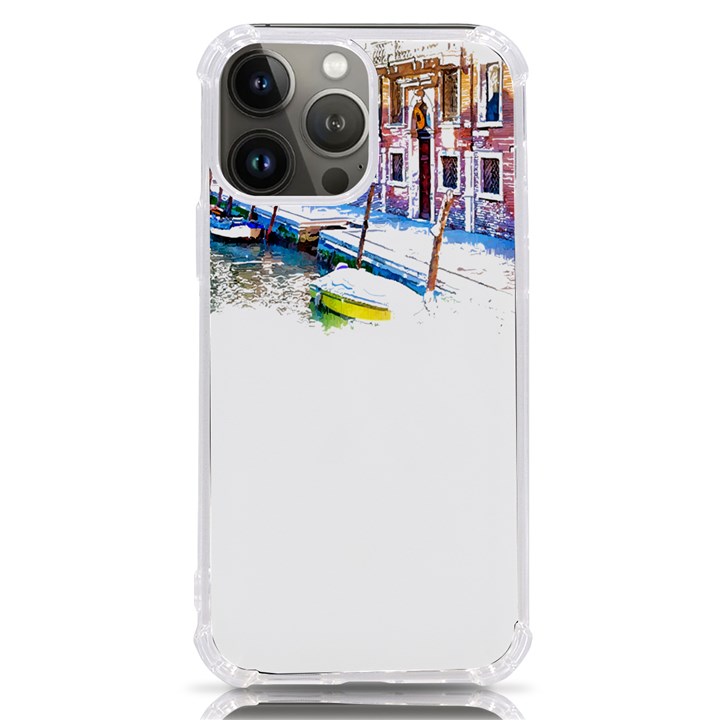 Venice T- Shirt Venice Voyage Art Digital Painting Watercolor Discovery T- Shirt (4) iPhone 13 Pro Max TPU UV Print Case