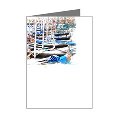 Venice T- Shirt Venice Voyage Art Digital Painting Watercolor Discovery T- Shirt (5) Mini Greeting Card by ZUXUMI