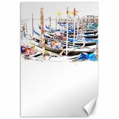 Venice T- Shirt Venice Voyage Art Digital Painting Watercolor Discovery T- Shirt (5) Canvas 20  X 30 