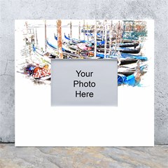 Venice T- Shirt Venice Voyage Art Digital Painting Watercolor Discovery T- Shirt (5) White Wall Photo Frame 5  X 7  by ZUXUMI