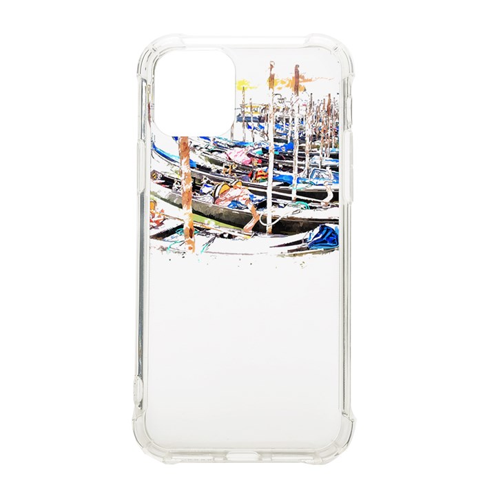 Venice T- Shirt Venice Voyage Art Digital Painting Watercolor Discovery T- Shirt (5) iPhone 11 Pro 5.8 Inch TPU UV Print Case