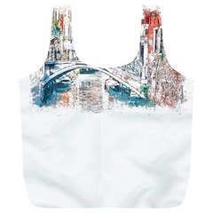 Venice T- Shirt Venice Voyage Art Digital Painting Watercolor Discovery T- Shirt Full Print Recycle Bag (xl) by ZUXUMI