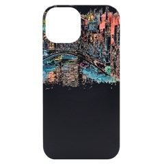 Venice T- Shirt Venice Voyage Art Digital Painting Watercolor Discovery T- Shirt Iphone 14 Black Uv Print Case by ZUXUMI