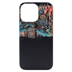 Venice T- Shirt Venice Voyage Art Digital Painting Watercolor Discovery T- Shirt Iphone 14 Pro Max Black Uv Print Case by ZUXUMI