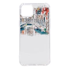 Venice T- Shirt Venice Voyage Art Digital Painting Watercolor Discovery T- Shirt Iphone 14 Plus Tpu Uv Print Case by ZUXUMI