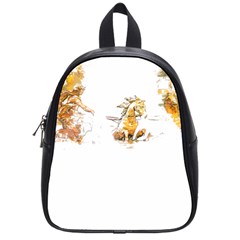 Versailles T- Shirt Versailles Fountain Voyage Art Digital Painting Watercolor Discovery T- Shirt School Bag (small) by ZUXUMI