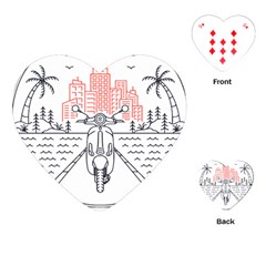 Vespa T- Shirt Hit The Road 3 T- Shirt Playing Cards Single Design (heart) by ZUXUMI