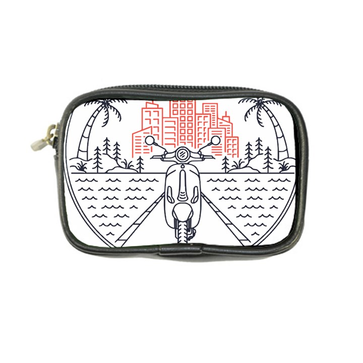 Vespa T- Shirt Hit The Road 3 T- Shirt Coin Purse