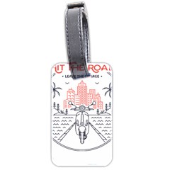 Vespa T- Shirt Hit The Road 3 T- Shirt Luggage Tag (two Sides) by ZUXUMI