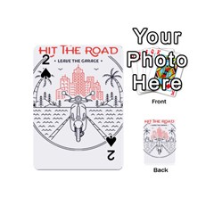 Vespa T- Shirt Hit The Road 3 T- Shirt Playing Cards 54 Designs (mini) by ZUXUMI