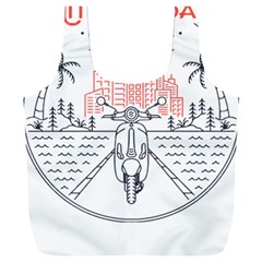 Vespa T- Shirt Hit The Road 3 T- Shirt Full Print Recycle Bag (xxxl) by ZUXUMI