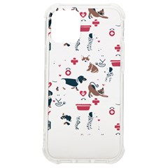 Veterinarian Gift T- Shirt Veterinary Medicine, Happy And Healthy Friends    Pattern    Coral Backgr Iphone 12 Mini Tpu Uv Print Case	 by ZUXUMI