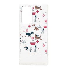 Veterinarian Gift T- Shirt Veterinary Medicine, Happy And Healthy Friends    Pattern    Coral Backgr Samsung Galaxy Note 20 Ultra Tpu Uv Case