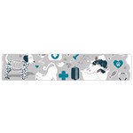 Veterinarian Medicine T- Shirt Veterinary Medicine, Happy And Healthy Friends    Grey Background Tur Small Premium Plush Fleece Scarf Front