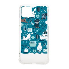 Veterinarian Medicine T- Shirt Veterinary Medicine, Happy And Healthy Friends    Turquoise Backgroun Iphone 11 Pro Max 6 5 Inch Tpu Uv Print Case by ZUXUMI