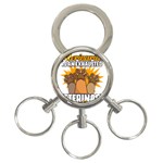 Veterinary Medicine T- Shirt Behind Every Great Veterinarian For Veterinary Receptionist T- Shirt 3-Ring Key Chain Front