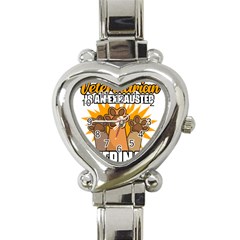 Veterinary Medicine T- Shirt Behind Every Great Veterinarian For Veterinary Receptionist T- Shirt Heart Italian Charm Watch by ZUXUMI