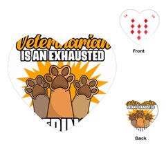 Veterinary Medicine T- Shirt Behind Every Great Veterinarian For Veterinary Receptionist T- Shirt Playing Cards Single Design (heart) by ZUXUMI