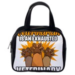 Veterinary Medicine T- Shirt Behind Every Great Veterinarian For Veterinary Receptionist T- Shirt Classic Handbag (Two Sides) Back