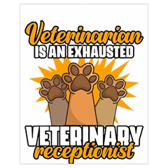 Veterinary Medicine T- Shirt Behind Every Great Veterinarian For Veterinary Receptionist T- Shirt Drawstring Bag (small) by ZUXUMI