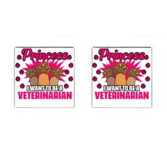 Veterinary Medicine T- Shirt Forget Glass Slippers Funny Veterinary Medicine Life Vet Med T- Shirt Cufflinks (square) by ZUXUMI