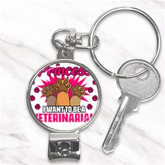 Veterinary Medicine T- Shirt Forget Princess Funny Veterinary Medicine Life Veterinarian T- Shirt Nail Clippers Key Chain by ZUXUMI