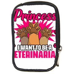 Veterinary Medicine T- Shirt Forget Princess Funny Veterinary Medicine Life Veterinarian T- Shirt Compact Camera Leather Case by ZUXUMI