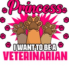 Veterinary Medicine T- Shirt Forget Princess Funny Veterinary Medicine Life Veterinarian T- Shirt Play Mat (square)